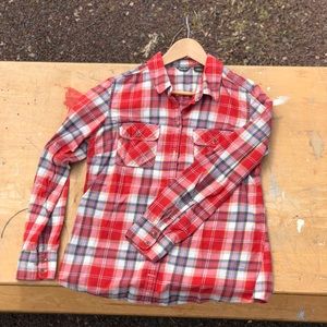 Light Eddie Bauer Flannel Shirt - Sz. L